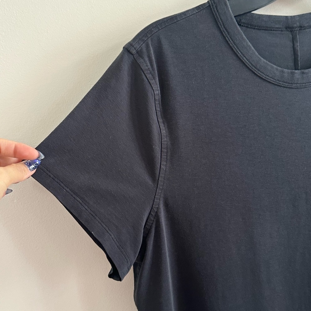 LULULEMON CLASSIC FIT COTTON BLEND TEE SHIRT DRESS PULL ON JERSEY STRETCH 6 - Picture 5 of 8
